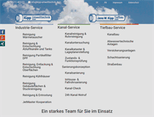 Tablet Screenshot of kipp-umwelttechnik.de